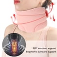 thumbnail image 3 of Adjustable Neck Support Brace, Ergonomic Design Breathable Soft Cervical Collar Removable Outer Layer for Easy Cleaning Neck Braces for Neck Pain and Support, 3 of 7