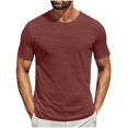 thumbnail image 1 of Besolor Men's Summer T-Shirt Short Sleeve Classic Crew Neck Tee Shirts Casual Solid Color Basic Tops, 1 of 5