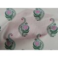 thumbnail image 4 of oneOone Cotton Poplin Fabric Leaves & Floral Block Printed Craft Fabric BTY 56 Inch Wide, 4 of 4