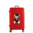 thumbnail image 1 of Luggage Cover Suitcase Protector Police Bear Print Thicken Elasticity Dust Cover Anti-Scratch Protective Set 18-32 Inch Trolley red M, 1 of 6