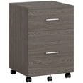 thumbnail image 1 of Vinsetto Mobile File Cabinet, 2-Drawer Filing Cabinet with Wheels, Grey, 1 of 10