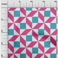 thumbnail image 1 of oneOone Viscose Jersey Fabric Triangle|Parallelogram & Square Geometric Decor Fabric Printed BTY 60 Inch Wide, 1 of 1