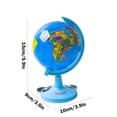 thumbnail image 3 of UsRHHA Children Science Education Toys, 3D Rotating Globe With Light For Geography Learning, Enlightenment Teaching Aids For Kids Ages 3-10, 3 of 6