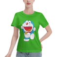 thumbnail image 1 of T-Shirt Basique à Manches Courtes pour Femmes Doraemon, 1 of 6