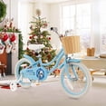 thumbnail image 2 of Prorider 16" Kid's Bike with Training Wheels Adjustable Handlebar Seat Handbrake Blue, 2 of 10