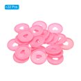 thumbnail image 3 of Unique Bargains Plastic Book Binding Discs Heart Binder Rings, Pink, 22 Pack, 3 of 6