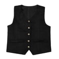 thumbnail image 2 of Gilet Rétro de Cowboy pour Garçons, Classique et Stylé, Col en V, Tenue Western Décontractée pour Jeunes Aventuriers, 2 of 8