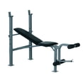 thumbnail image 1 of Soozier Banc d'Haltérophilie à Inclinaison et Déclin avec Extension des Jambes et Support pour Barre, Banc Réglable pour Musculation, 1 of 9