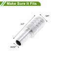 thumbnail image 4 of Unique Bargains Raccords de Tuyau 3/4"x15/32 Pouces pour Réducteur de Carburant Air Eau Gaz Acier Inoxydable 2 Pcs, 4 of 6