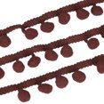 thumbnail image 1 of mmirethe Practical And Fashionable Trim For All DIY Needs Multiple Colors Available 5 Yards Pom Ball Lace Dark Brown, 1 of 6