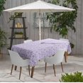 thumbnail image 2 of Vargottam Indoor/OutdoorTablecloth58x82 Inch RectangleTablecloth with Umbrella Hole and Zip- Waterproof PatioTableCloths- TableCovers for Backyard RectangularTable- Dusty Purple2, 2 of 5