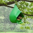 thumbnail image 4 of TIELUTT Outdoor Bird Feeder Spherical Design with Holes and Nesting Feeder Ring Set Squirrel Nesting Boxes Metal Feeders for Outdoors for outside Hanging Pole, 4 of 6