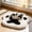 🔥 Black, variant on Sentmoon Bath Mats for Bathroom Rugs for Entryway Carpet Bedroom Bedside Mat Long-pile Decorative Rug Pet Sleeping Mat
