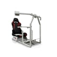 thumbnail image 1 of GTR Simulator Modèle GTAF Cockpit de Simulateur de Course Cadre Blanc avec Siège Noir/rouge, 1 of 1