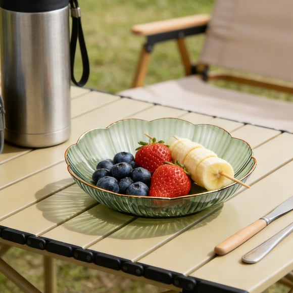 JZCHUNTOY Assiette à Fruits de 0,82 Pi à l'Apparence Élevée, Matériau Non Toxique Surface Lisse Facile à Nettoyer Construction Robuste, Plateau de Rangement pour Collations et Bonbons, pour Maison Salon Table Basse Fête des Fêtes Service