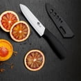 thumbnail image 3 of Ceramic Knives Set for Kitchen Knives 3 4 5 inch Sharp Fruit Paring Knifes with Sheath Utility Vegetable Carrot Cutter White Blade, 3 of 5