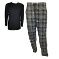 thumbnail image 2 of Men's Pajama Sets One Solid Top & One Plaid Bottom With Pockets, 2 of 20
