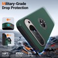 thumbnail image 4 of KOMI for Google Pixel 9 Pro XL Case, Slim Fit Case for Pixel 9 Pro XL with Metal Ring Holder Kickstand, Dual Layer Shockproof Protective Phone Case for Google 9 Pro XL 6.8", Dark Green, 4 of 5