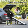 thumbnail image 4 of Foldable Dog Car Ramp with Support Leg, Non-Slip TPR Surface, 68.9" x 15.7" White Pet Ramp for SUVs and Trucks, Portable Folding Ramp for Large Dogs up to 220lbs, Indoor & Outdoor Use, 4 of 7