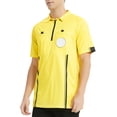 thumbnail image 4 of TOPTIE Men's Soccer Referee Jersey Officials Pro Short Sleeve Referee Shirts-Yellow-L, 4 of 7