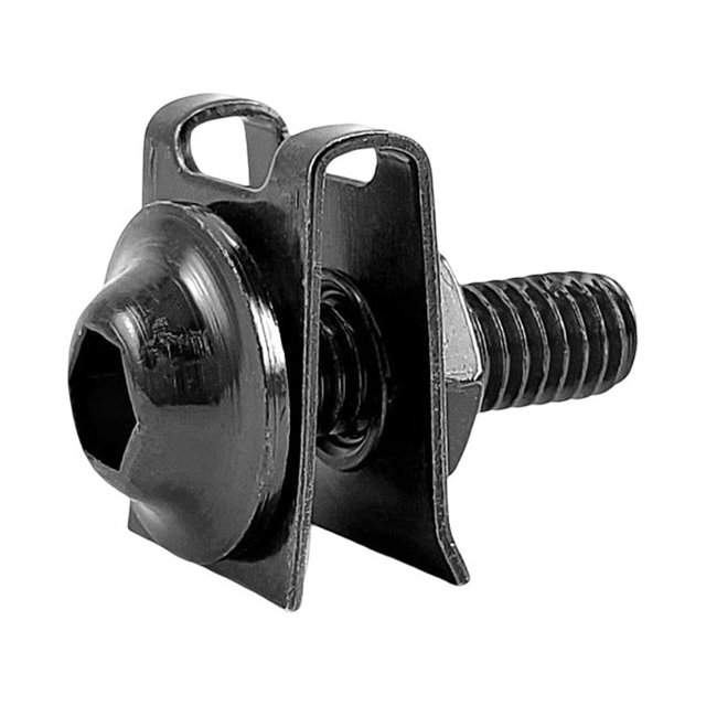 ruzhgo 20 Pieces Motorcycle Clips Body Screw Aluminum Alloy Motorbike Modification Screws Bolts Nut Replacement Part Maintenance Red Black
