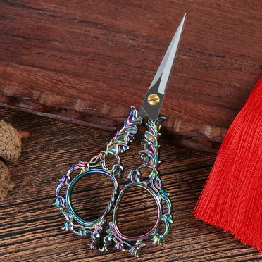 BUYISI 1Pc Sewing Scissors Retro Classic Vintage Cross Stitch Fabric Clothing Diy Tool Lllusion Of Color