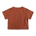 thumbnail image 3 of T-Shirts à Manches Raglan Unies Unisexes pour Enfants, Hauts Décontractés Légers à Col Rond pour Enfants, Été, 3 of 8