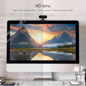 Loewten 1080P Webcam informatique, HD Webcam informatique, USB Caméra Web, pour une conférence vidéo PC Bureau