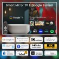 thumbnail image 3 of Elecsung 43 inches Smart Mirror 4K UHD TV Goo-gle System Compatible LED Light Surround Decoration Advertising SPA, 3 of 9