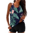 thumbnail image 1 of FAVIPT Womens Tankini Bathing Suits Floral Print Modest Swimwear Tummy Control Two Piece Bathing Suit Multicolor,XL, 1 of 6