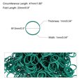 thumbnail image 2 of Unique Bargains Rubber Band, Rubber Elastic Band with Clips for Home Office Green 600Pcs, 2 of 5