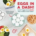 thumbnail image 2 of Dash Rapid Egg Cooker: 7 Egg Capacity Electric Egg Cooker for Hard Boiled Eggs, Poached Eggs, Scrambled Eggs, or Omelets with Auto Shut Off Feature, Aqua, 2 of 7