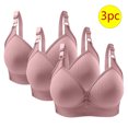 thumbnail image 1 of Bras for Women, 3PC Womans Solid Color Daily Bra Without Steel Ring Gathering Bras, 1 of 3