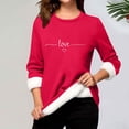 thumbnail image 1 of Heisall Chemises de Base pour Femmes Automne Hiver Imprimé Floral Col Rond Manches Longues Épaissies Polaire Teddy Shearling Chaud Ajusté Hauts Thermiques pour Usage Quotidien par Temps Froid, 1 of 3
