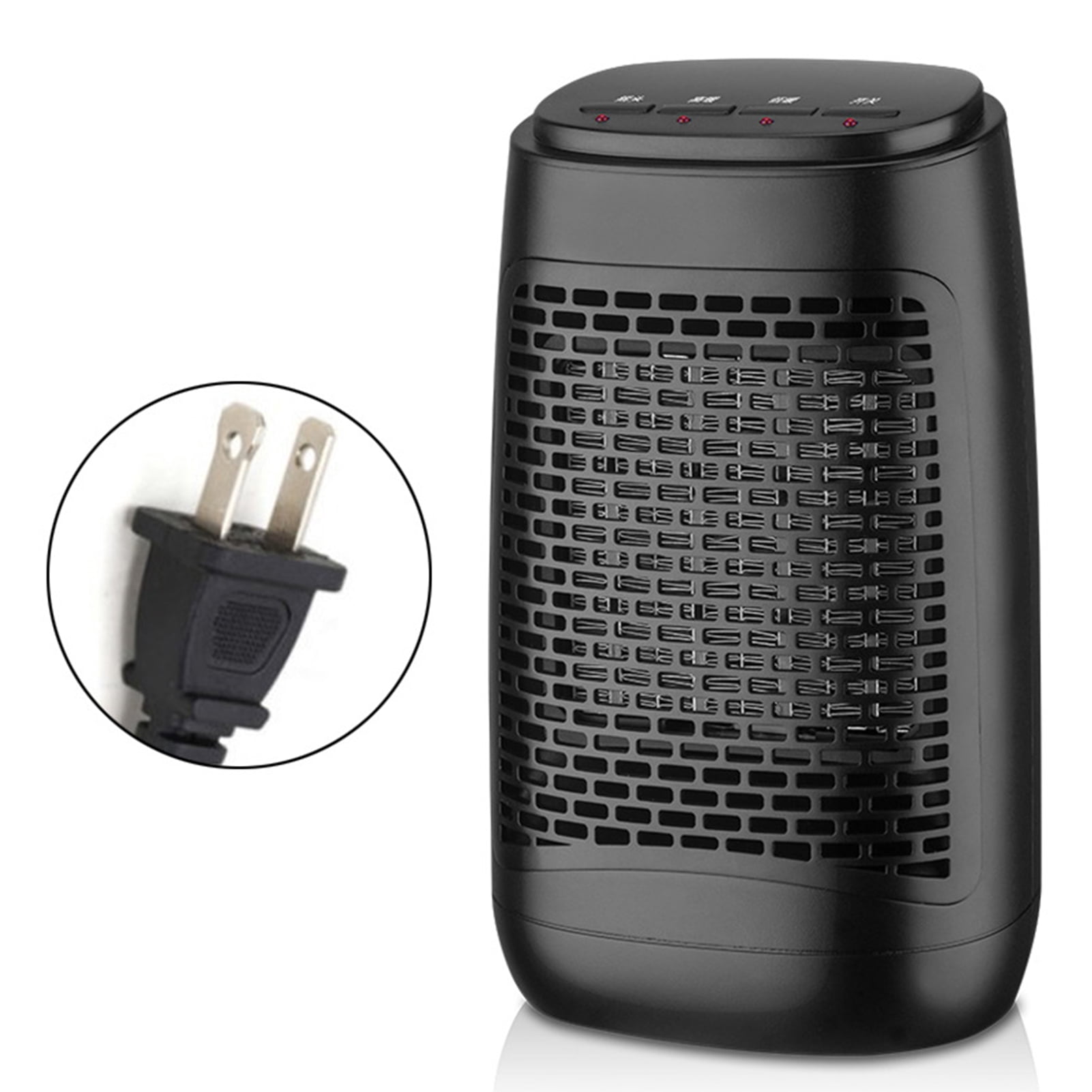 Electric Space Heater Safe Overheat & Tip-over Protection Quiet Personal Space Heater PTC Ceramic Heating