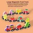 thumbnail image 4 of multicolor Magnetic Fruit Train Toy Early Learning Educational Stem Toy For Toddlers Boys Girls Building Blocks Set Kids Developmental Activity Gift, 4 of 9