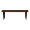 thumbnail image 1 of Banc Rectangulaire en Bois Massif Brun de Style Mi-Siècle Moderne Felicity, 1 of 6