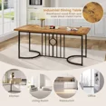 thumbnail image 5 of 71 Inch Large Dining Table for 6-8 People Rectangular Wood Kitchen Table, 5 of 5