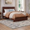 thumbnail image 1 of Canyon Full Foundation Bed Frame with Matching Footboard in Walnut, 1 of 25