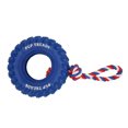 thumbnail image 2 of Dog Tire Chewing Toy, Wearable Easy Cleaning Dog Treat Dispensing Tire Toy Bite  Interactive  for Medium Large Dogs Blue,Black, 2 of 8