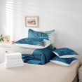 thumbnail image 4 of YST Geometric Aesthetic 7pcs Comforter Set, King Size, Modern Minimalism Bedding, Abstract Leaves, Luxuryations, 4 of 4