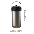 thumbnail image 3 of EGNMCR High Color Ceramic Liner Coffee Cup With Straw Portable Double Drink Insulation Cup For Men And Women And Students Ceramic Portable Double Drinking Mug, 3 of 6