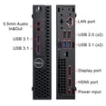 thumbnail image 2 of Dell Micro Desktop OptiPlex 3070 Tiny | Intel Core i3 9th Gen Hexa-Core Processor | 32GB DDR4 RAM | 2TB NVMe SSD | WIFI | Windows 11 Pro - Refurbished, 2 of 5