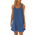 thumbnail image 1 of 2025 Robe de Plage pour Femmes Bikini Décontractée Robes Maxi pour Femmes Tenue de Plage Couvre-Maillots Décontractée Vacances Robe Moulante Courte Été, 1 of 6