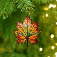 thumbnail image 5 of Meitianfacai Acrylic Flat Printing Leaves Christmas Decorations Christmas Tree Decorations Hanging Pendants, 5 of 5