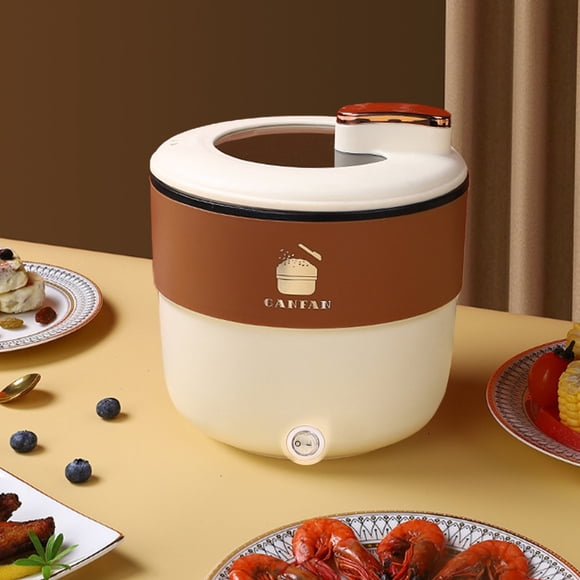 Danhjin Electric Hot Pot Mini Rice Cooker, Hot Pot, Portable Mini Ramen Pot For Steaming, Stir-frying, Porridge And Soup Kitchen Appliances