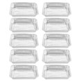 thumbnail image 4 of Shisuyan 10 Pcs Rôtissoires Jetables Four Table à Vapeur Poêle en Feuille d'Étain Fournitures de Service pour Aliments Rôtissoire en Papier d'Aluminium Boîte en Papier d'Aluminium pour la Maison, 4 of 8