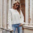 thumbnail image 3 of RKSTN Sweaters for Women Pull en Tricot à Manches Longues à la Mo Automne Sweaters, 3 of 7