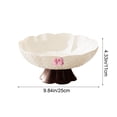 thumbnail image 2 of RKSTN Fruit Plates 9.84 Inches Fruit Plates High Value Lights Pitches Fruit Plates Household Living Room Coffee Table Candy Plates Upscale Snack Plates Placement Plates, 2 of 5