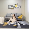 thumbnail image 4 of ORUYROP Modern Heated Floor Mat Area Rugs Electric Heated Area Rug Carbon Crystal Heated Carpet Heated Floor Mat or Office and Home (Color : 9, Size : 55x190cm), 4 of 7